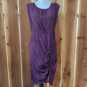 Gap Maternity Black Multi-color Rose Sleeveless